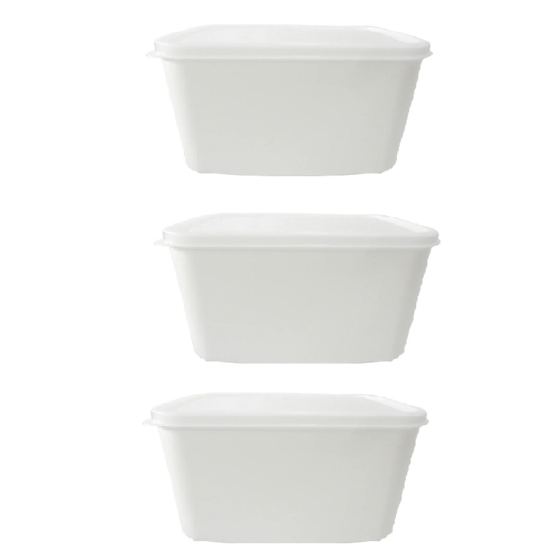 Daiso Hộp Nhựa Đựng Thực Phẩm Plastic Container Loại sâu lòng 2.4L 20.0cm x 13.6cm x 11.2cm