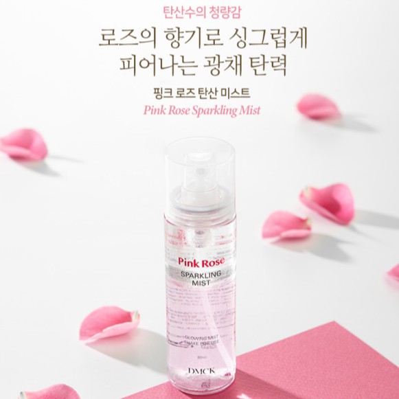 Xịt Khoáng Dưỡng Sáng Da Chứa Tinh Chất Hoa Hồng DMCK Pink Rose Sparkling Mist 80ml | BigBuy360 - bigbuy360.vn