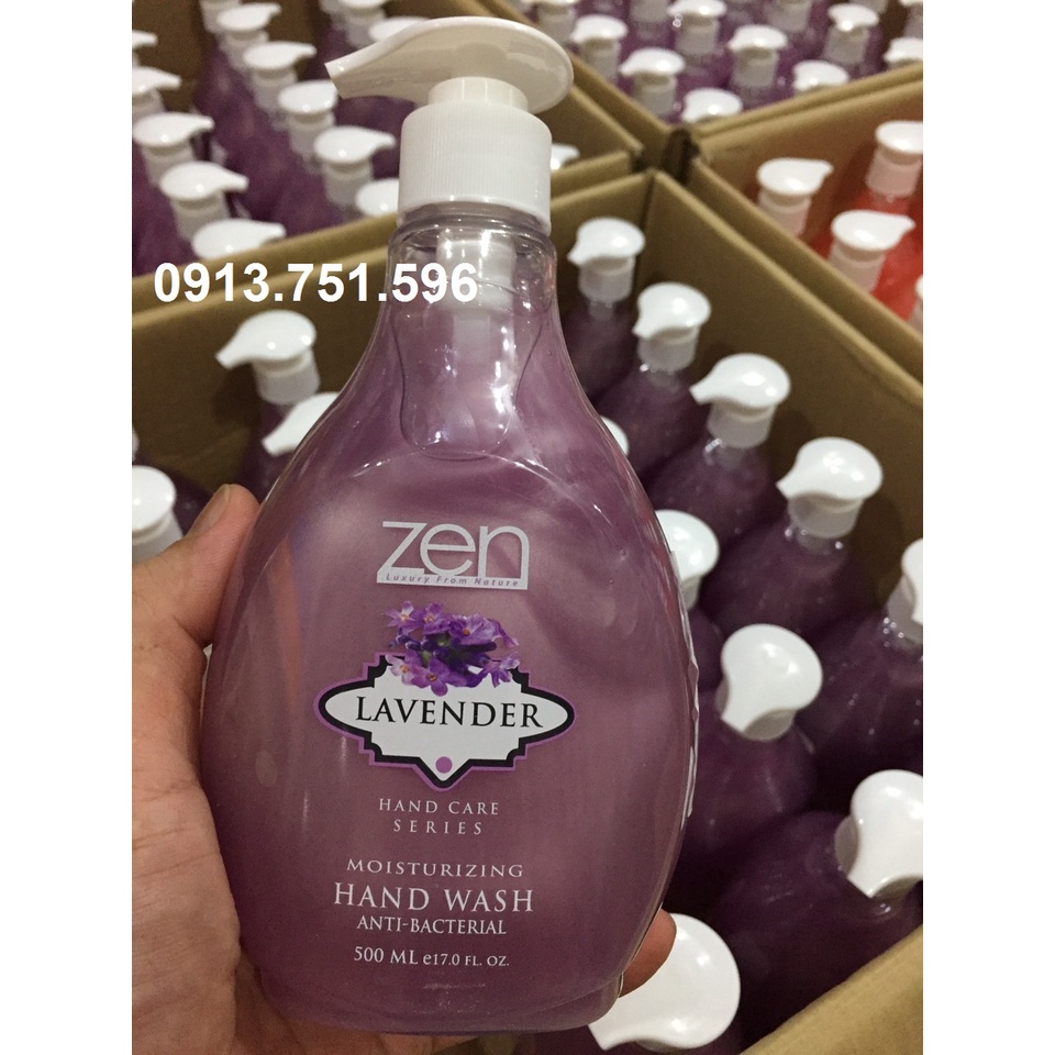 Nước rửa tay dưỡng ẩm, diệt khuẩn ZEN 500ml Malaysia