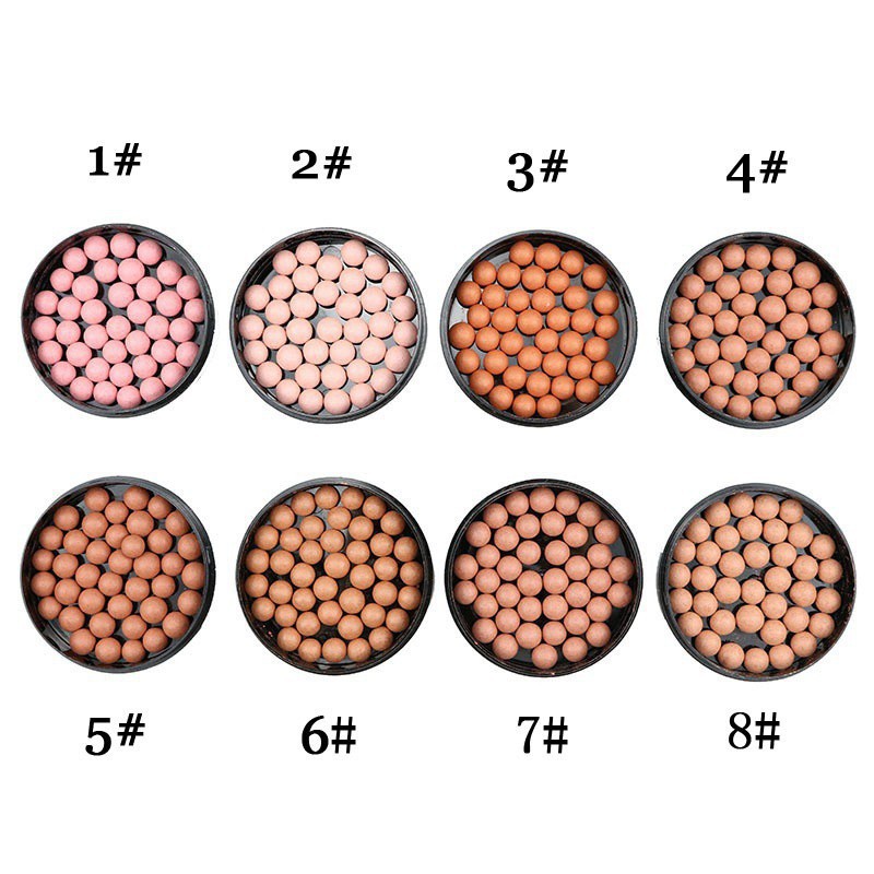 [Hàng mới về] Phấn má hồng LUWHICEY 3 trong 1 lấp lánh dạng bóng tròn có 8 màu để chọn lựa | BigBuy360 - bigbuy360.vn