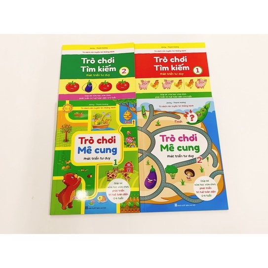Sách - Rèn Luyện Trí Thông Minh - Trò Chơi Mê Cung Trò chơi Tìm Kiếm Phát Triển Tư Duy