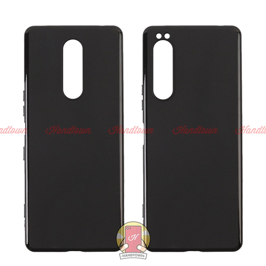 Ốp Lưng TPU Sony Xperia 1 / Sony Xperia 1II Nhựa Dẻo Đen Toàn Bộ Viền Bóng Lưng Nhám Case Chống Va Đập Chống Trầy Xước