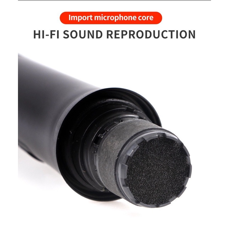 Combo 2 Micro Karaoke Bluetooth Không Dây Song Ca V20 - Âm vang có ECHO - Thu Âm Nhạy - Không Bị Rè Hú