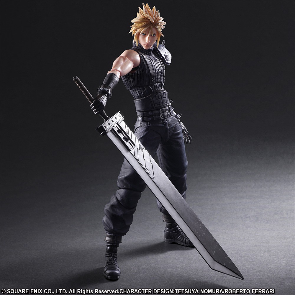 Mô Hình - Figure Play Arts Kai Cloud Strife Final Fantasy VII Remake