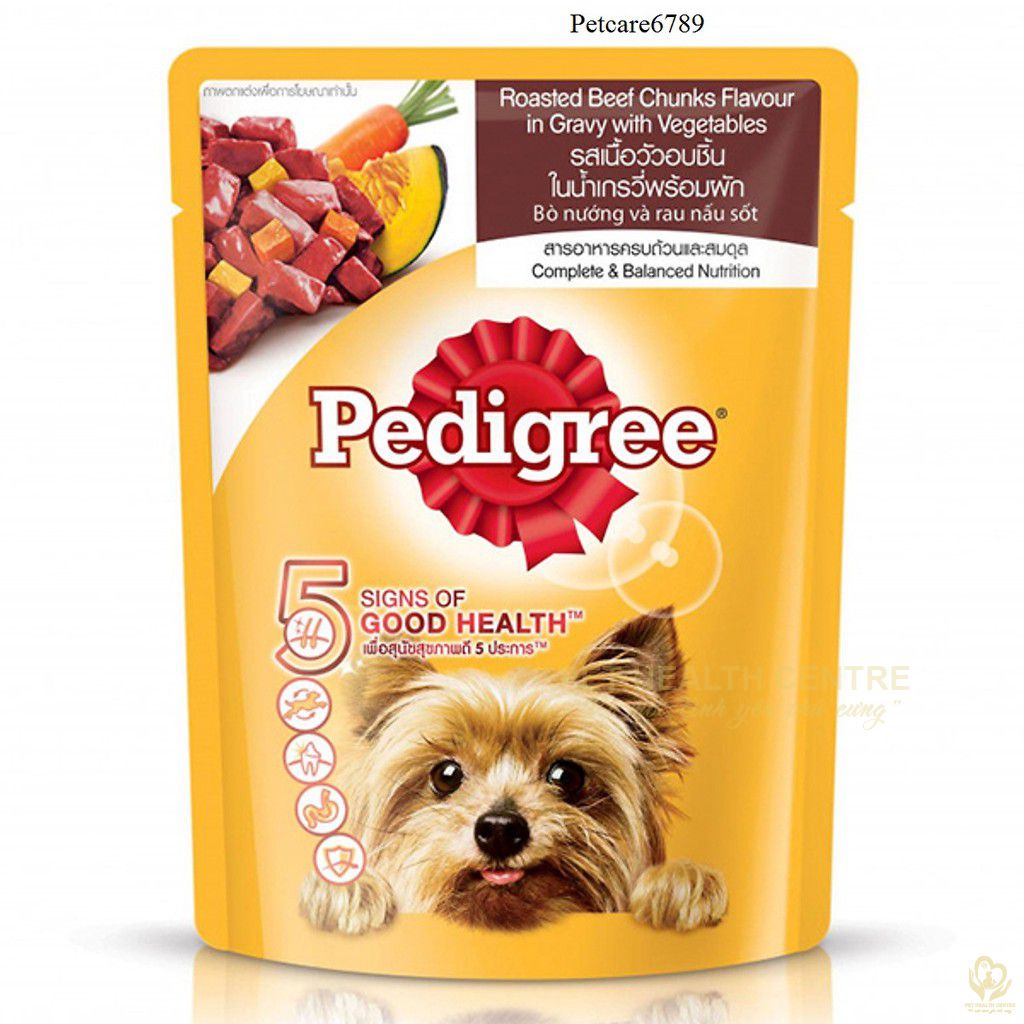 PATE CHO CHÓ LỚN PEDIGREE HƯƠNG BÒ NƯỚNG VÀ RAU NẤU SÔT 80G - SP005309