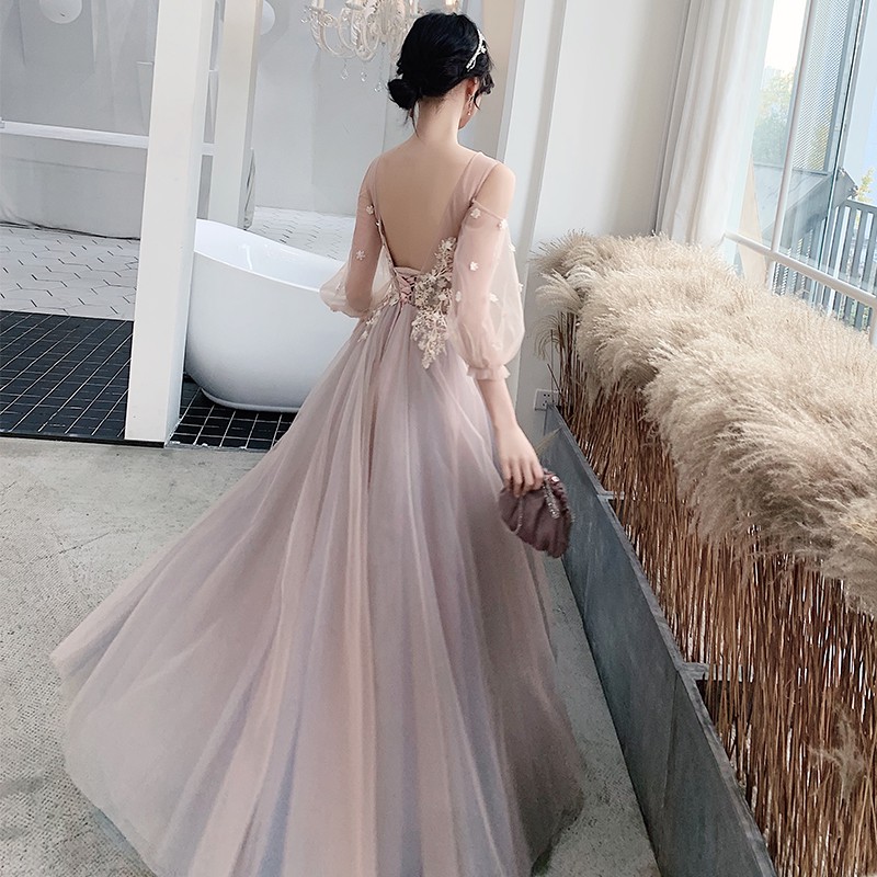 Váy đầm CAO CẤP phù dâu cưới hỏi dự tiệc size XS-2XL bigsize wedding-event dress LT1376