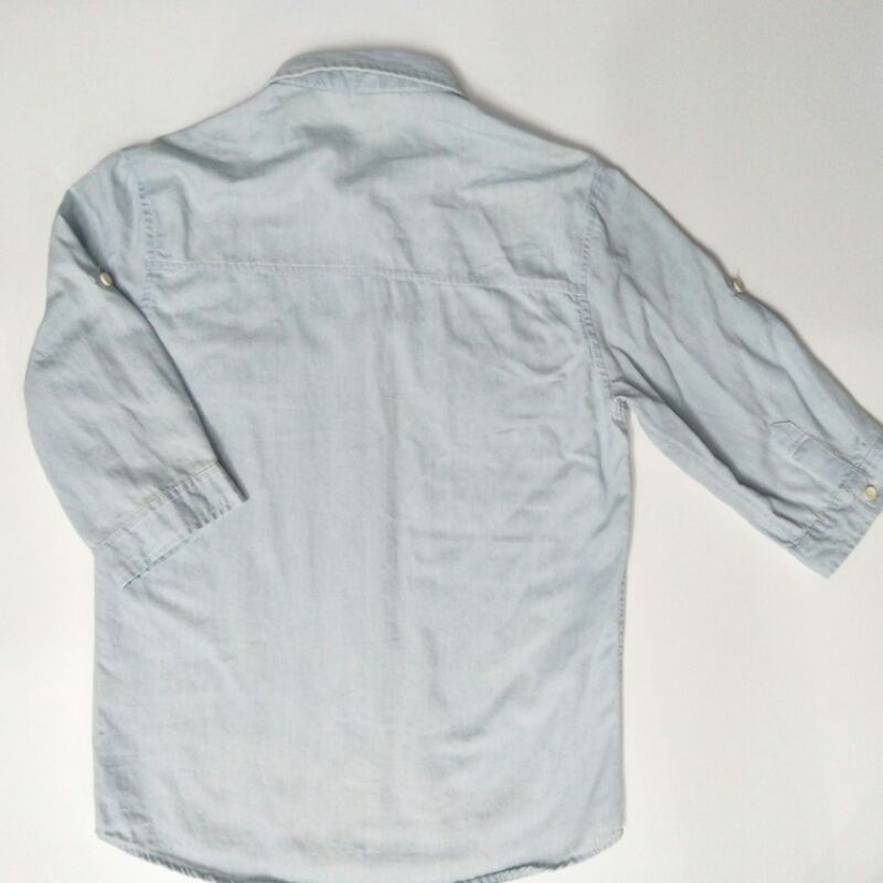 Áo sơ mi nam màu xanh thiên thanh Secondhand size M/L