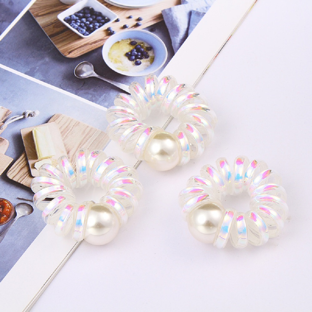 Dây buộc tóc đính ngọc trai giả xinh xắn cho nữ