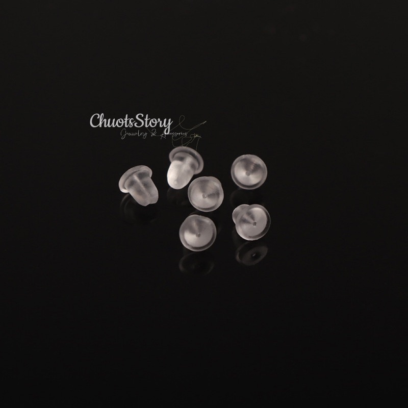Chốt khuyên tai silicon mềm, nút chặn bông tai thời trang - CKT0001 - ChuotsStory