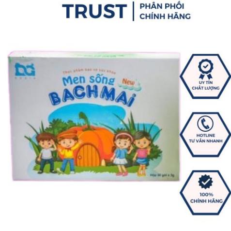 Men sống Bạch Mai NEW, Men tiêu hóa, Men vi sinh bạch mai, hỗ trợ bé bị táo bón, biếng ăn, tăng cân chậm
