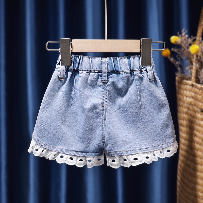 Quần Short Denim Phong Cách Mới 2022 Cho Bé Gái