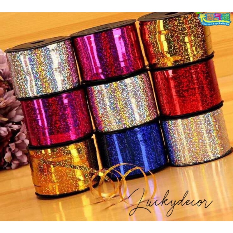 Cuộn dây nhũ lấp lánh buộc bóng bay cuộn to 500m