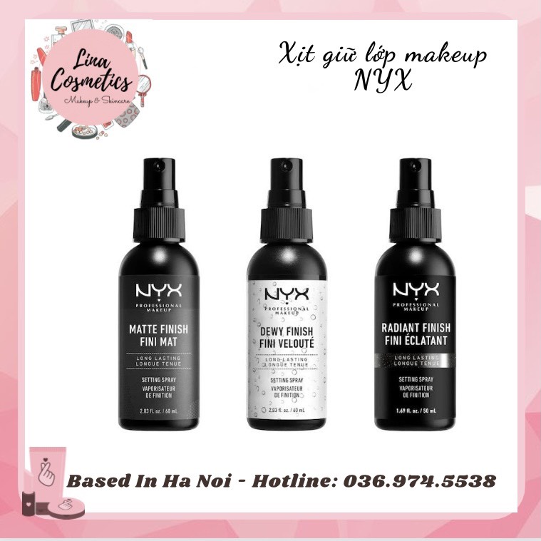 Xịt Khóa Lớp Trang Điểm Lâu Trôi NYX Long Lasting Setting Spray