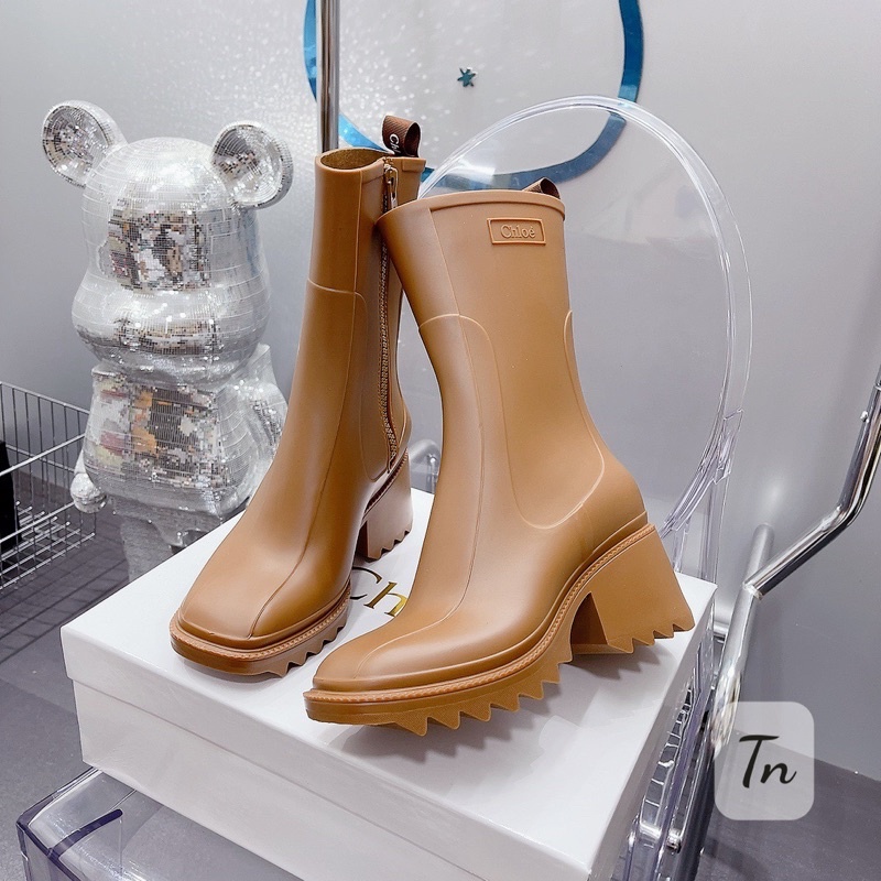 Boot Chloe Đen Kem Nâu Full Size 35-39 fullbox form to lùi sz