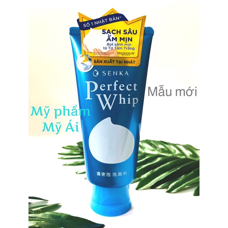 Sữa Rửa Mặt Tạo Bọt Chiết Xuất Tơ Tằm Trắng Senka Perfect Whip 120g