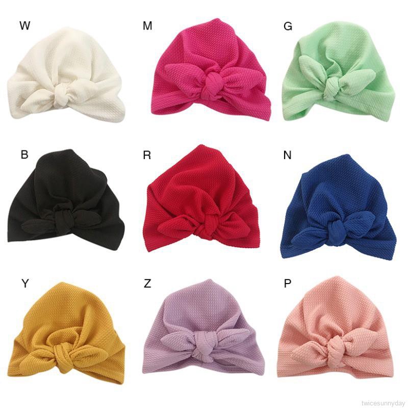 Nón len thắt nơ xinh xắn nhiều màu sắc cho bé