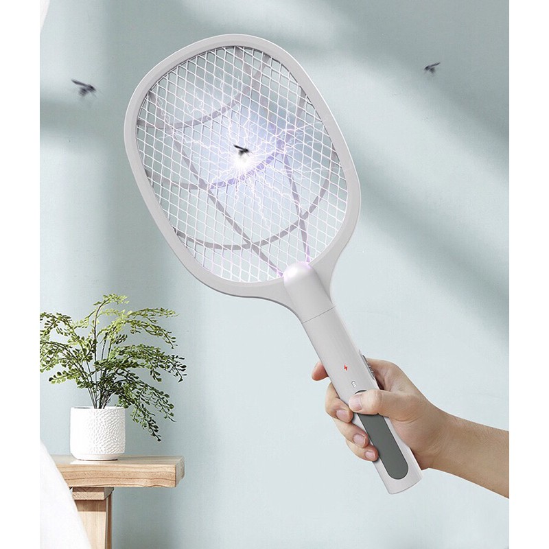 Vợt hút muỗi thông minh 3 trong 1 hot trend 2021, vợt muỗi thông minh kiêm hút muỗi và đèn ngủ