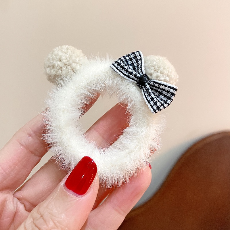 Dây Cột Tóc Co Giãn Hình Chuột Mickey Dễ Thương Cho Nữ