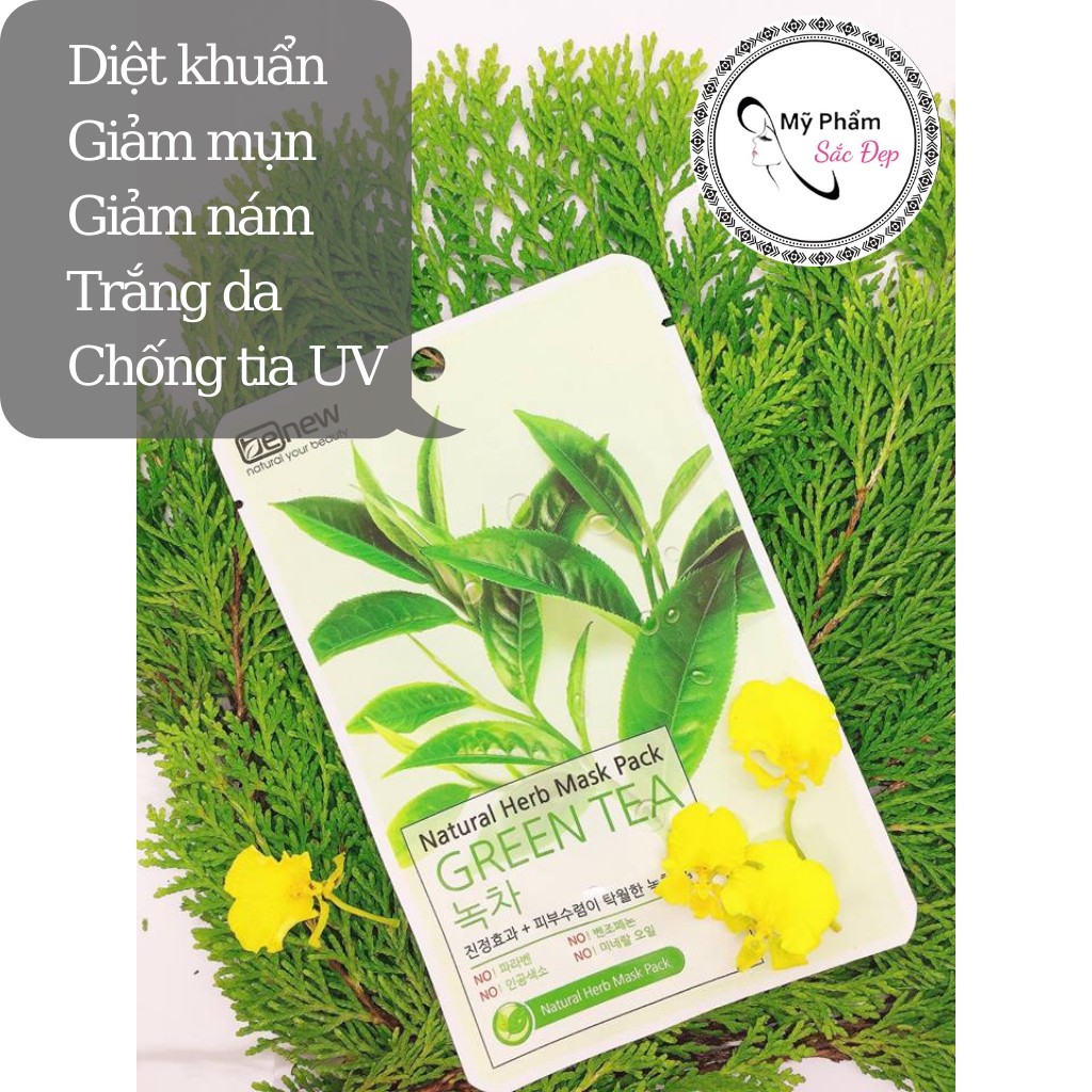 Mặt nạ 💖 Chính hãng 💖 6 vị Mặt nạ BENEW Natural Herb Mask Dưỡng ẩm trị mụn trắng da Hàn Quốc (22ml) | BigBuy360 - bigbuy360.vn