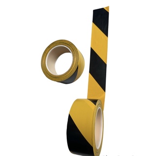 BĂNG KEO DÁN NỀN VÀNG SỌC ĐEN 48 MM