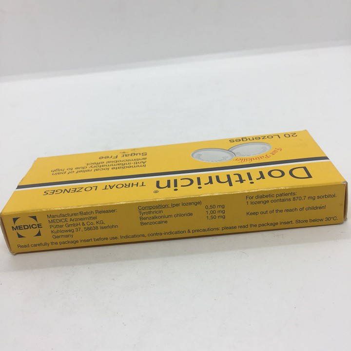 Viên ngậm Dorithricin Đức