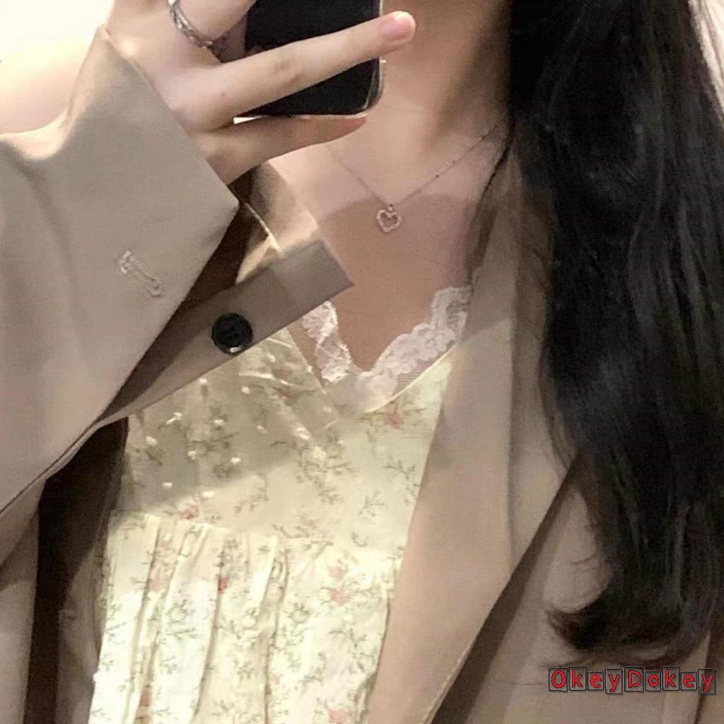 OKDK-Women Fashion Simple Style Necklace with Hollow Out Heart-shaped Pendant