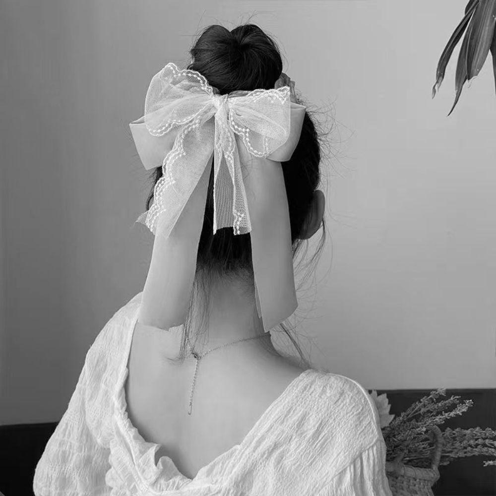 Dây Cột Tóc Màu Xanh Lá Bản Lớn Thời Trang Cho Nữ