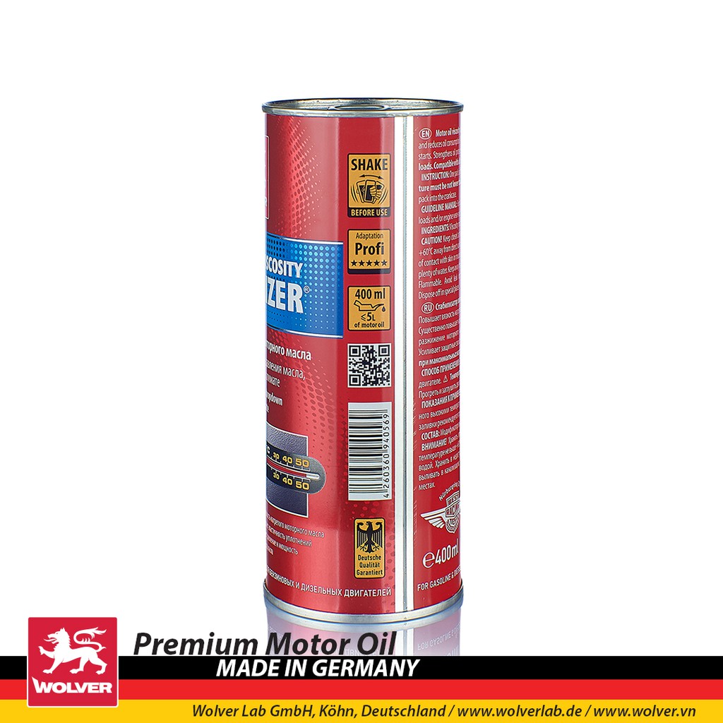 Phụ gia chuyên dụng Wolver Motor Oil Stabilizer 400ml