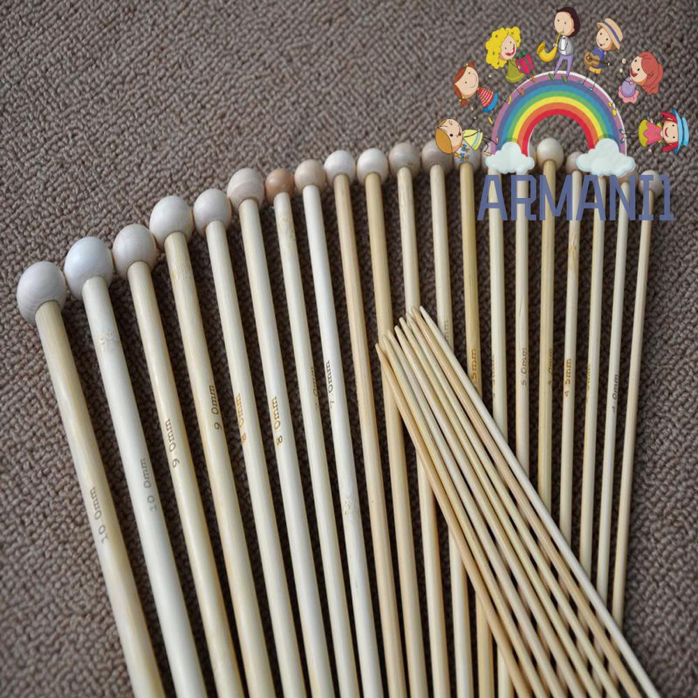 Bộ 36 kim đan len bằng tre 18 kích thước chuyên dụng