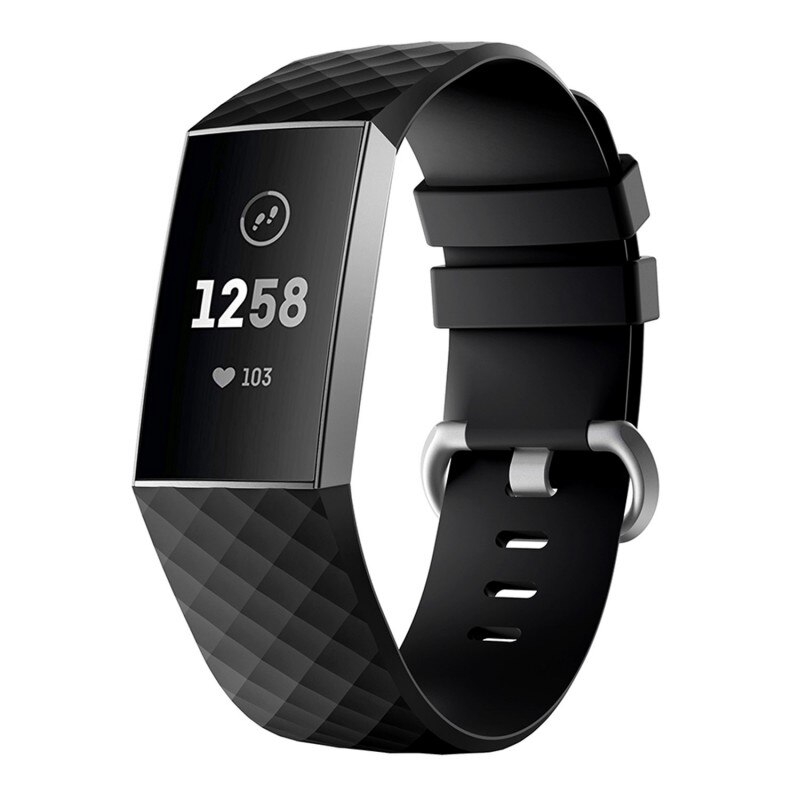 Dây Đeo Thay Thế Chất Liệu Silicon Thiết Kế Nhiều Lỗ Thời Trang Cho Fitbit Charge 4 3