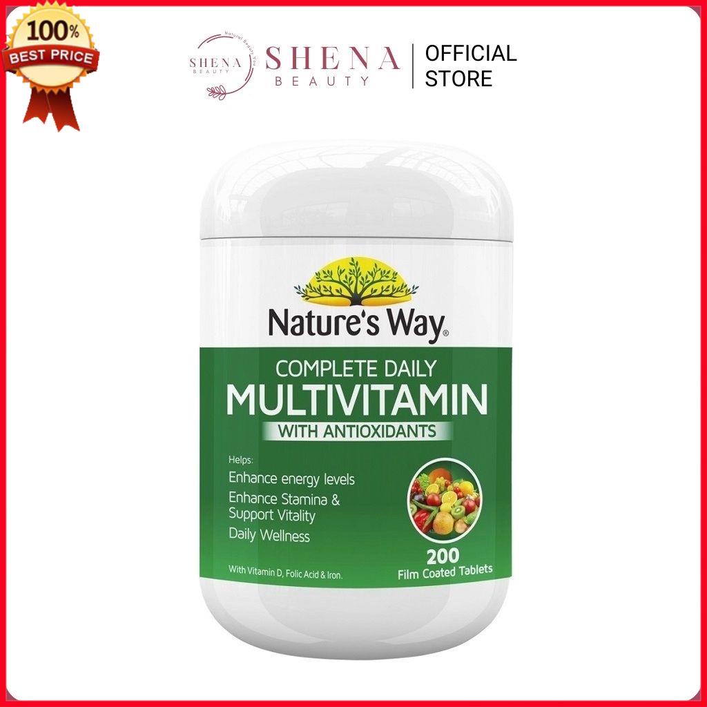 Tảo Xoắn Nature's Way Multivitamin 200 Viên Chính Hãng, Vitamin Tổng Hợp Và Tảo Biển Úc - Shena Beau