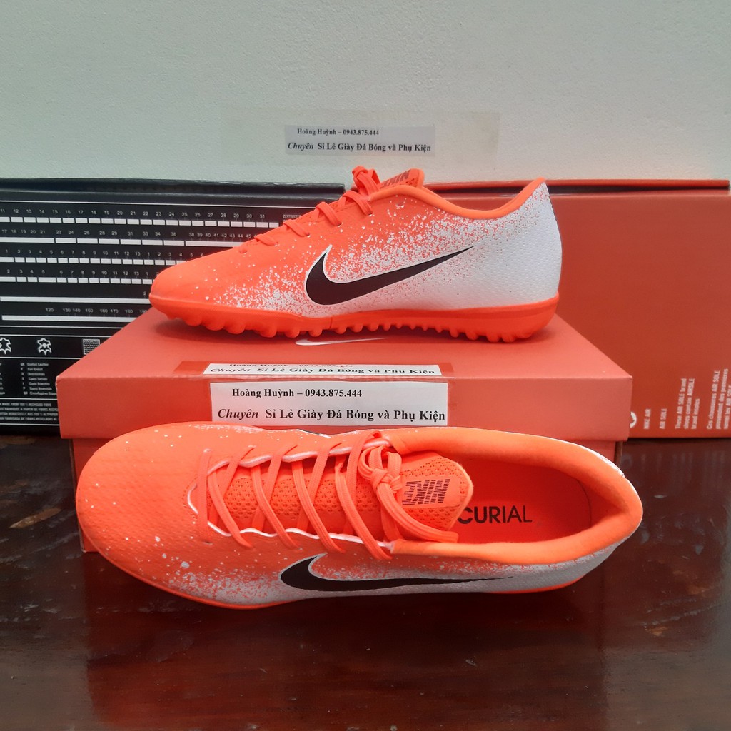 SALE 12-12 Giày đá bóng Mercurial VaporX XII Academy TF cam trắng : ³