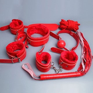 Bộ Bdsm 7 chi tiết Hồng, Đen, Đỏ