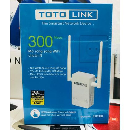 [siêu rẻ] THIẾT BỊ MỞ RỘNG SÓNG WiFi TOTOLINK EX200 [shop yêu thích]