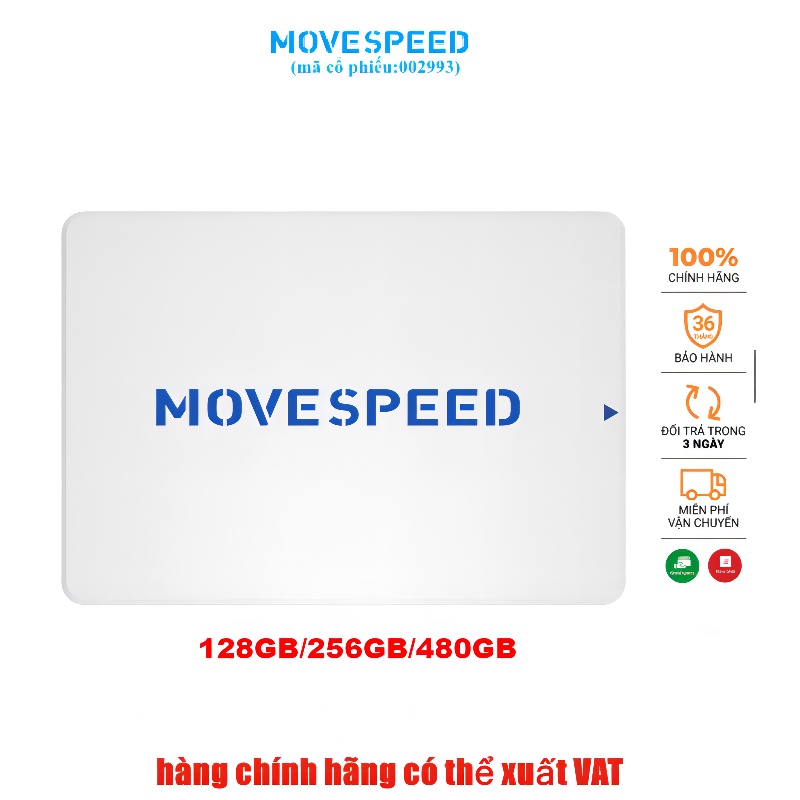 Ổ cứng MOVE SPEED SSD SATA III 120GB/128GB/256GB/480GB"  Bảo hành 36 Tháng  trông vòng 24H hoàn thành bảo Hành