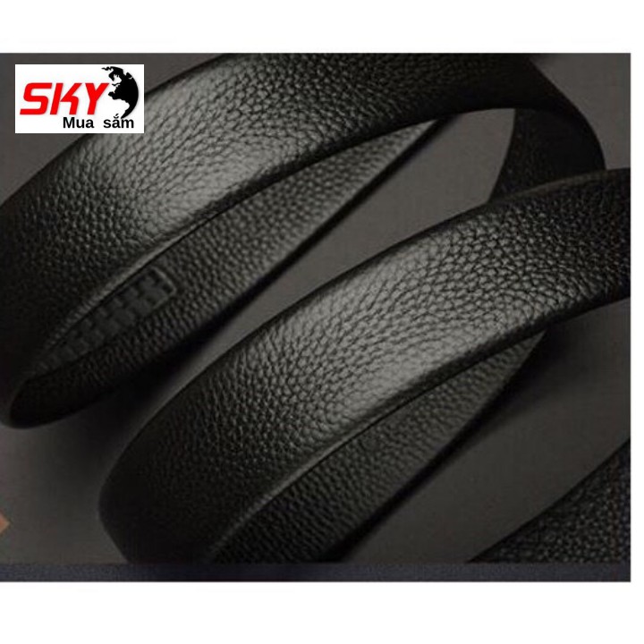 thắtlưng thắt lưng nam Cao Cấp da thật - S vàng