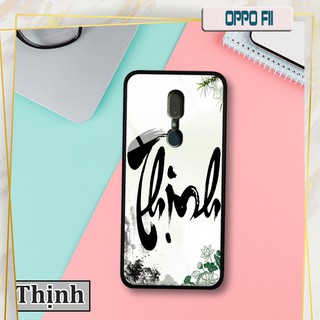 Ốp lưng kính 3D Oppo F11 in chữ thư pháp ý nghĩa