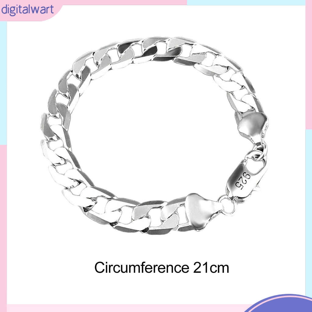 Vòng Tay Mạ Bạc Kiểu Dáng Đơn Giản Cho Nam