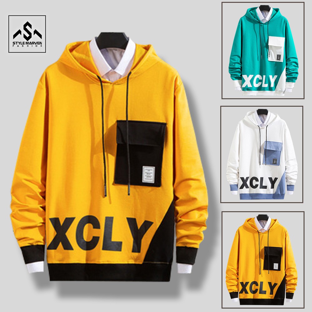 Hoodie nam thời trang thiết kế mũ trùm giữ ấm STYLE MARVEN áo nỉ KCLY phối túi trẻ trung - AO TOP NAM 90000187