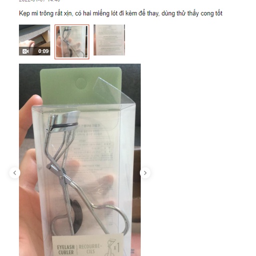 Kẹp bấm mi cong loại đẹp nhiều feedback tốt