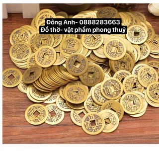 10 Đồng Tiền  Xu Cổ Phong Thủy Bằng Đồng - Bỏ Ví - Chiêu Tài Lộc