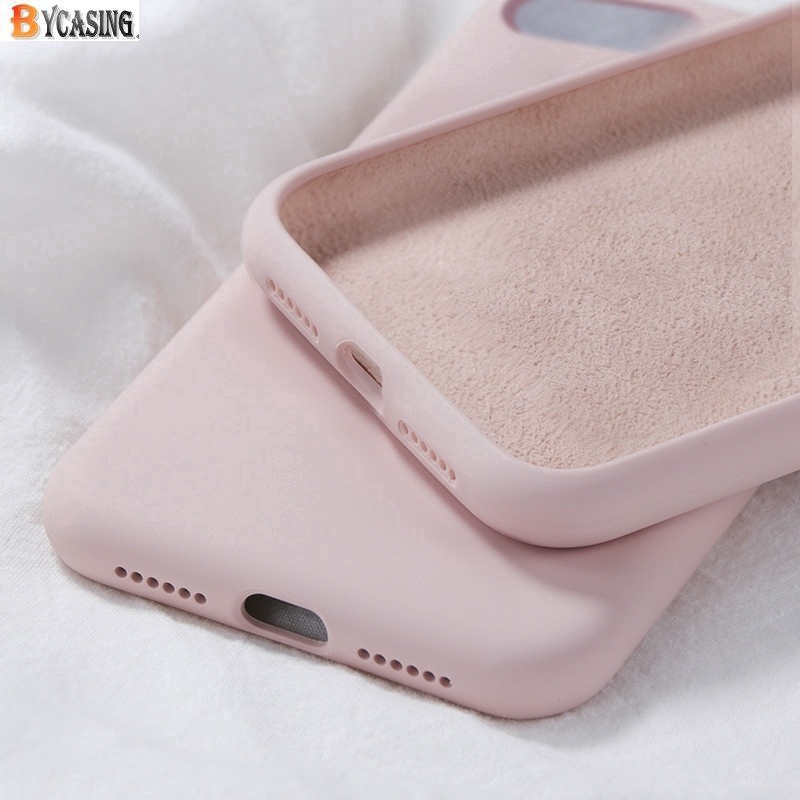 Ốp điện thoại nhựa dẻo với bề mặt sợi silicone nhỏ cho iPhone XS Max XR 6 6S 7 8 Plus iPhone 12 Pro Max