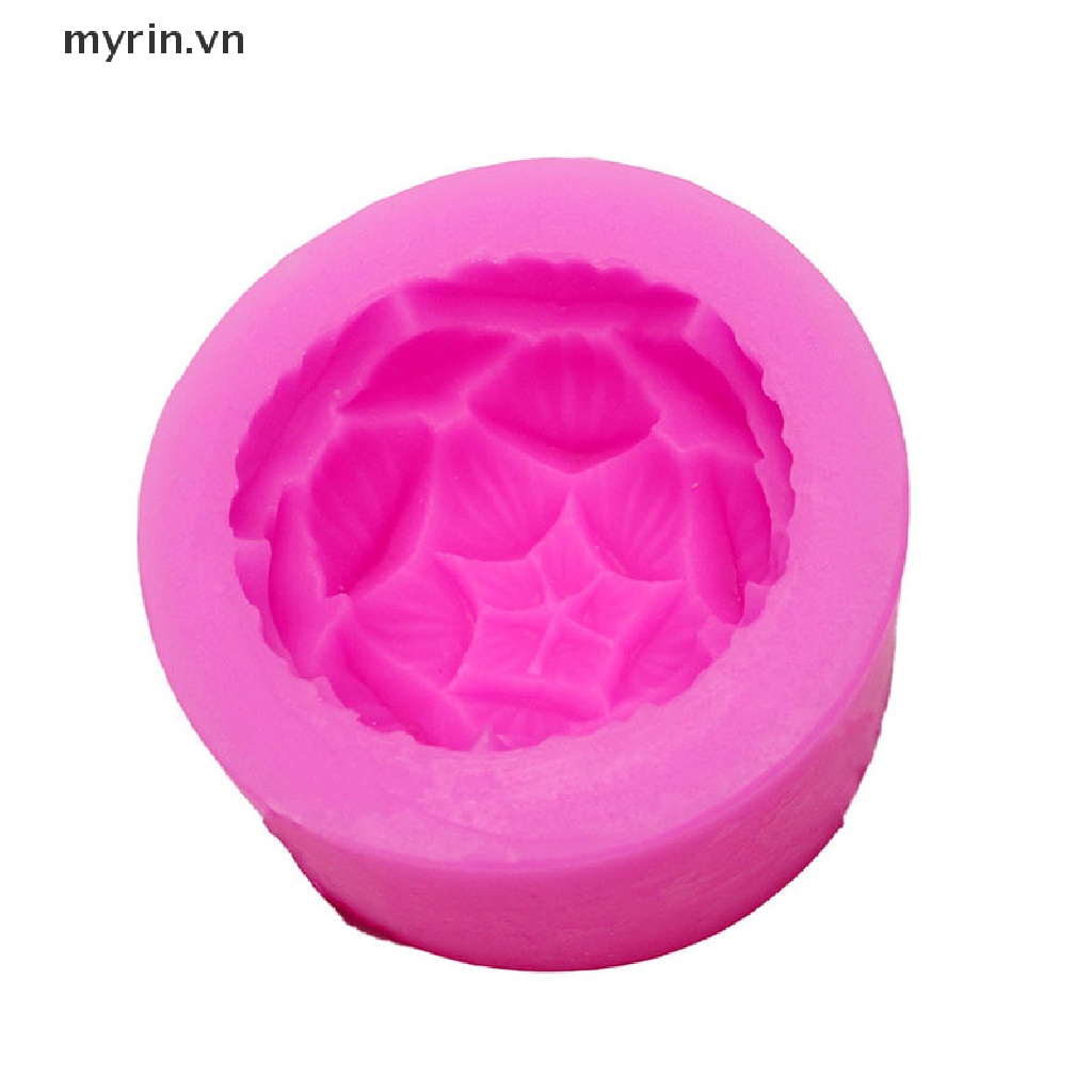 Khuôn Silicon Làm Xà Phòng Hình Hoa Sen 3D DIY