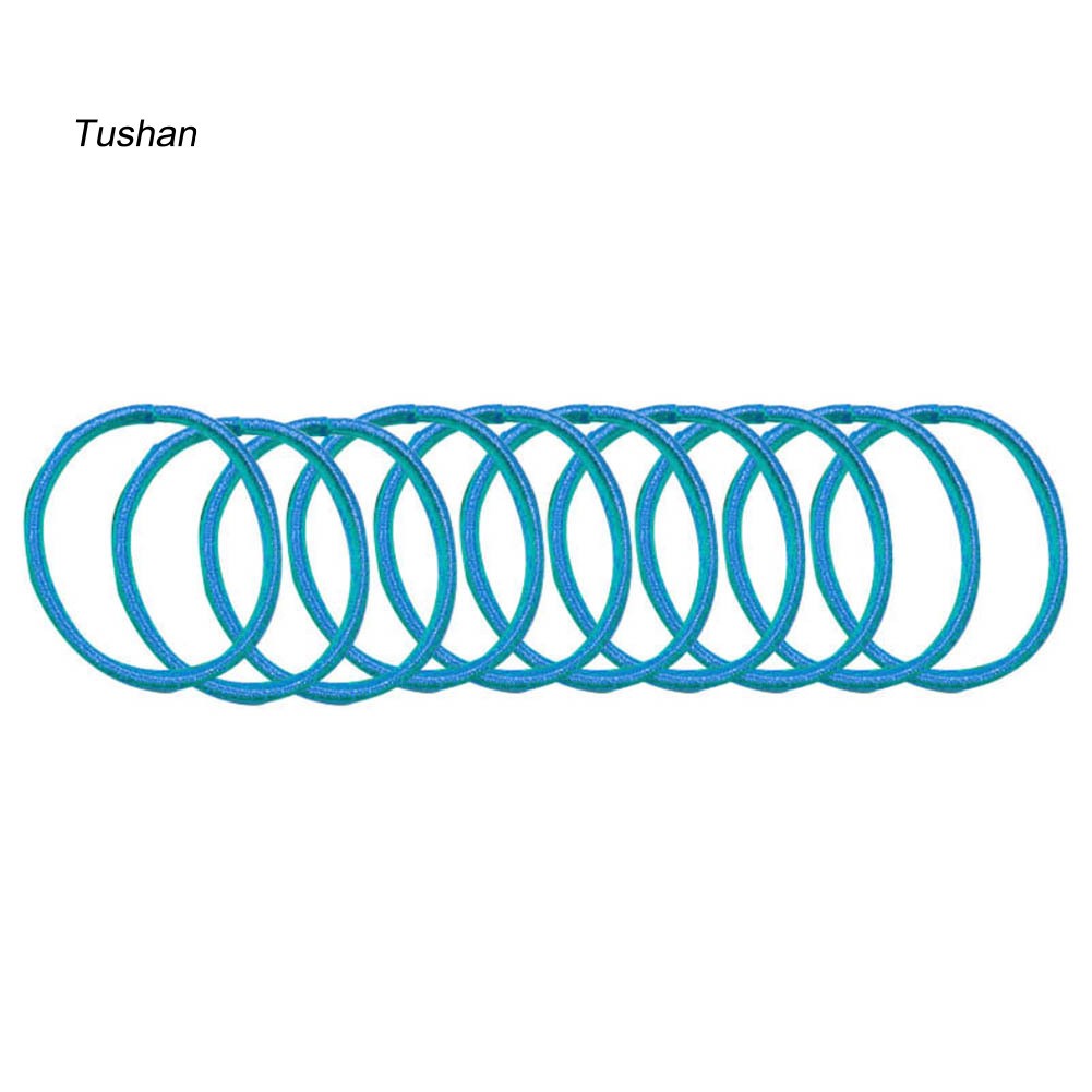 Bộ 10 sợi dây thun cột tóc nhiều màu cho bé gái