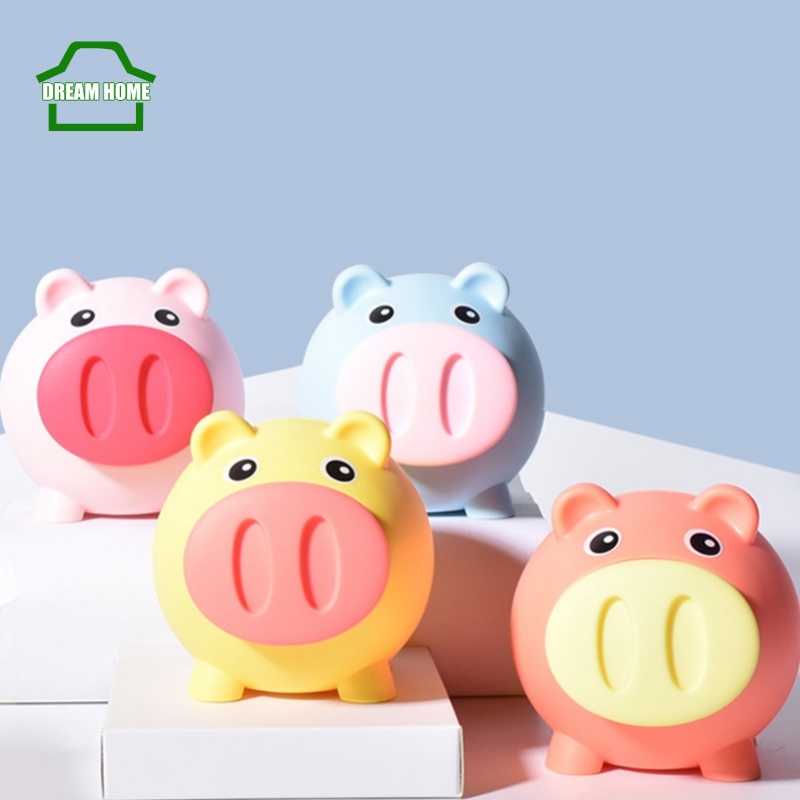Ống Heo Tiết Kiệm Chống Rơi Vỡ Hình Chú Heo Dễ Thương Cho Bé