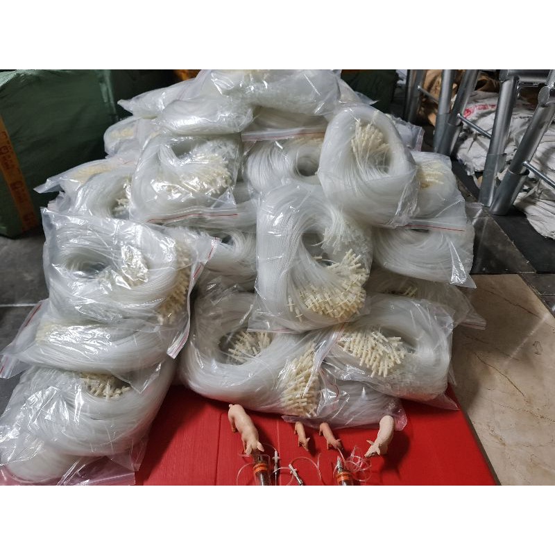 Dây Nối Kim Tiêm  Thú Y 1m - Dây Truyền Dùng Tiêm Thuốc Cho Heo Tiện Lợi