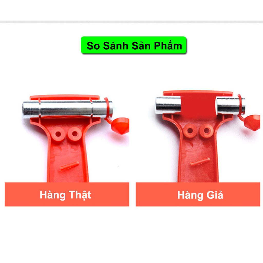Búa thoát hiểm ô tô đa năng phá kính khẩn cấp 2 trong 1 tiện lợi