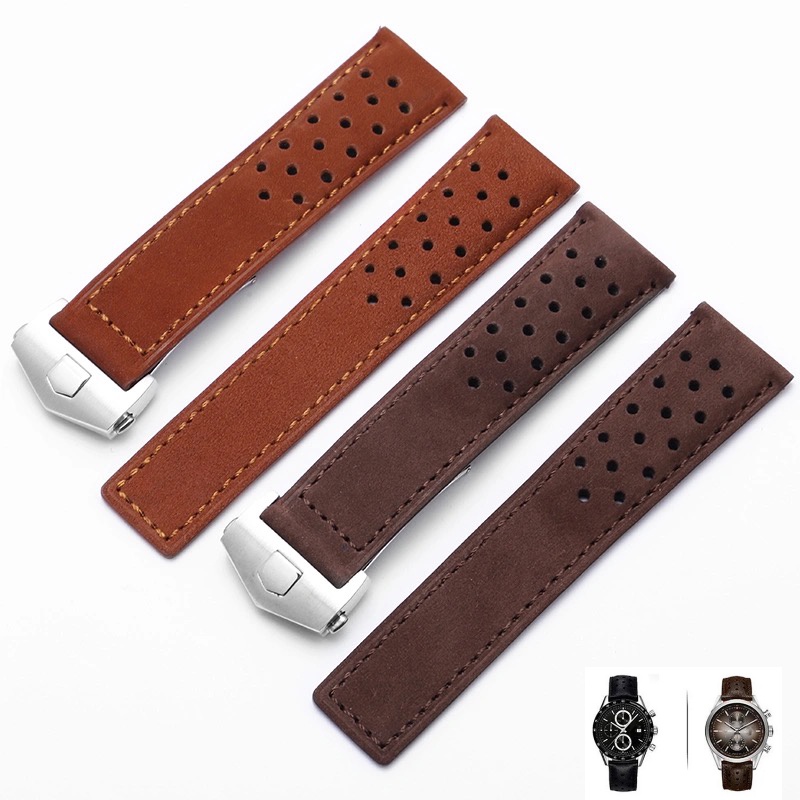 TAG HEUER Dây Da Bò Cho Đồng Hồ Đeo Tay 22mm