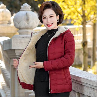 Áo khoác lót lông cho mẹ
