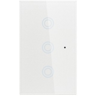 Công tắc cảm ứng âm tường Wifi thông minh Tuya hình chữ nhật 3 nút NAS-SC02W-3